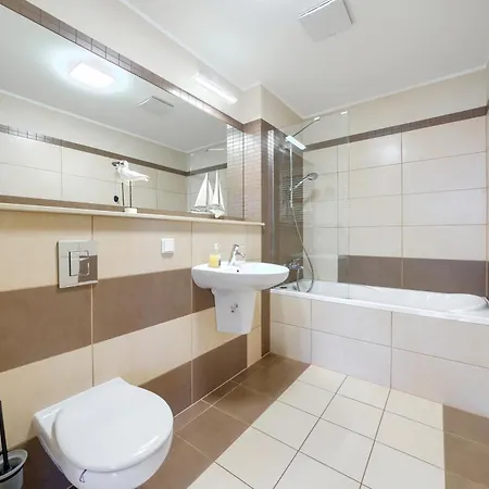 公寓 Apartamentyprzymorzu Olympic Park Z Prywatnym Tarasem Z Widokiem Na Morze
