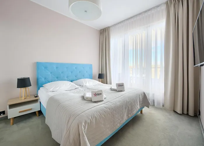 Apartamentyprzymorzu Olympic Park Z Prywatnym Tarasem Z Widokiem Na Morze Appartement